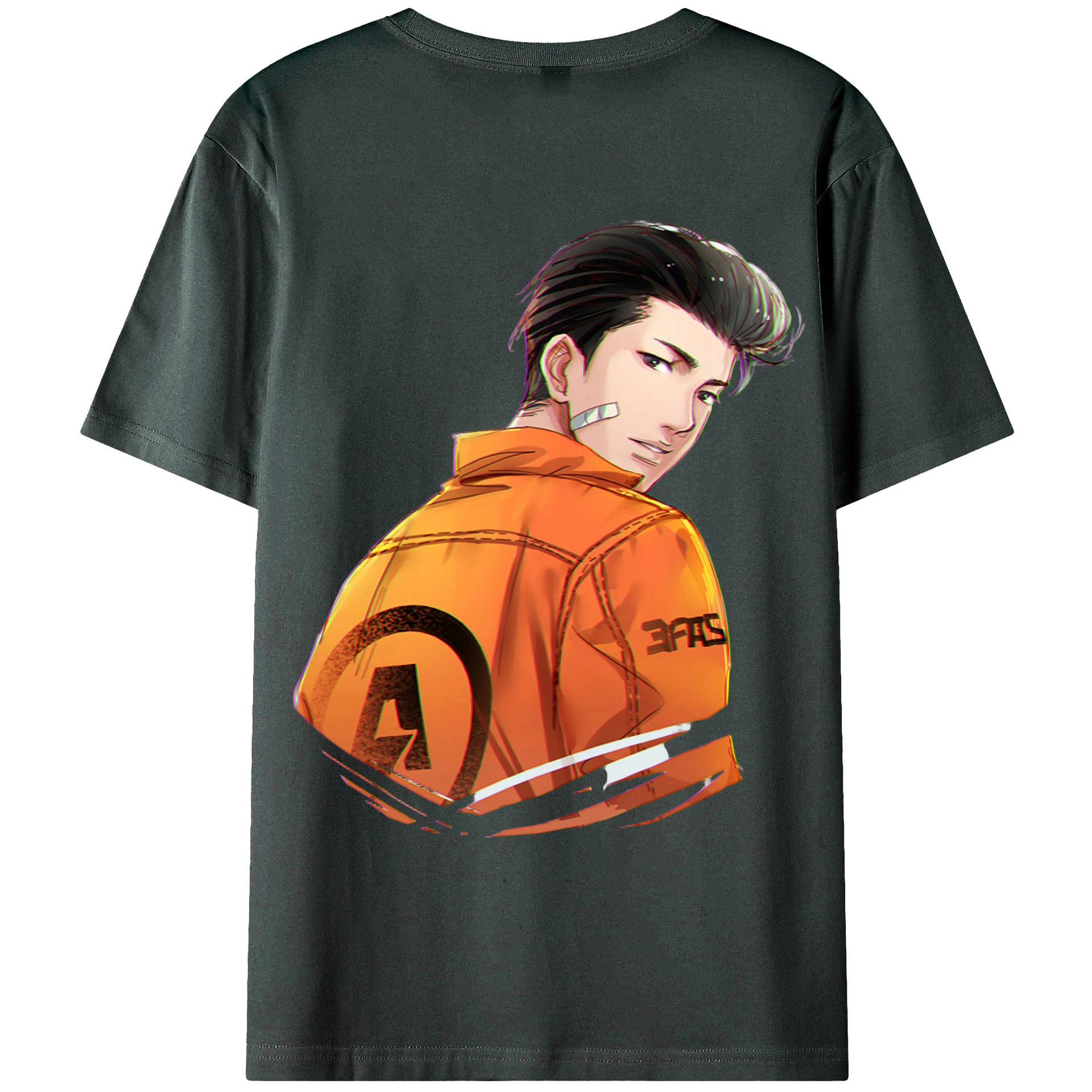 （画像用） SLAM DUNK／スラムダンク 綿100％ メンズ半袖Tシャツ（バックプリント） 通気性